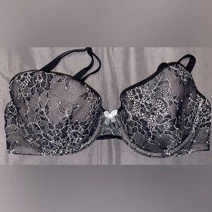 Victoria's Secret Black and White Lace Bra